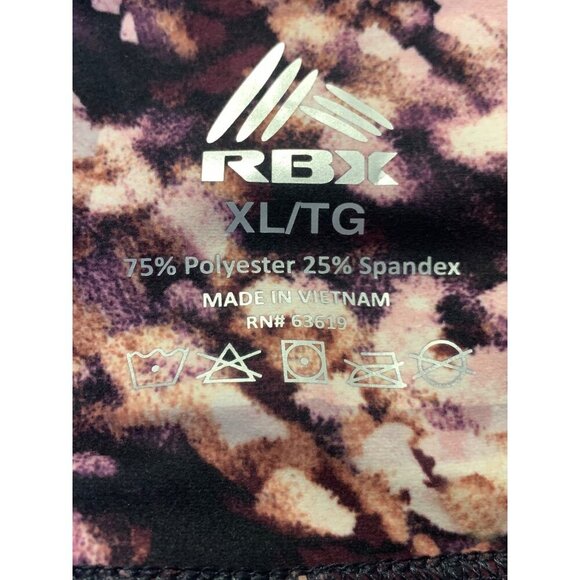 RBX XL Extra Large Peached Tech Flex Compression Legging Pant Purple Athletic - Picture 7 of 7